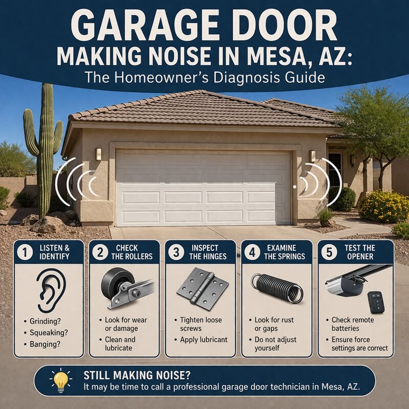 Garage Door Making Noise in Mesa AZ The Homeowners Diagnosis Guide